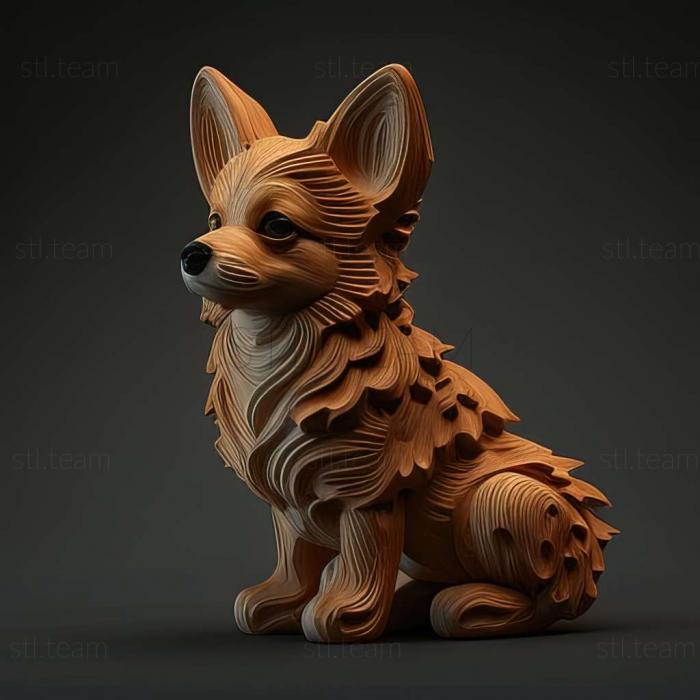 3D model Techichi dog (STL)